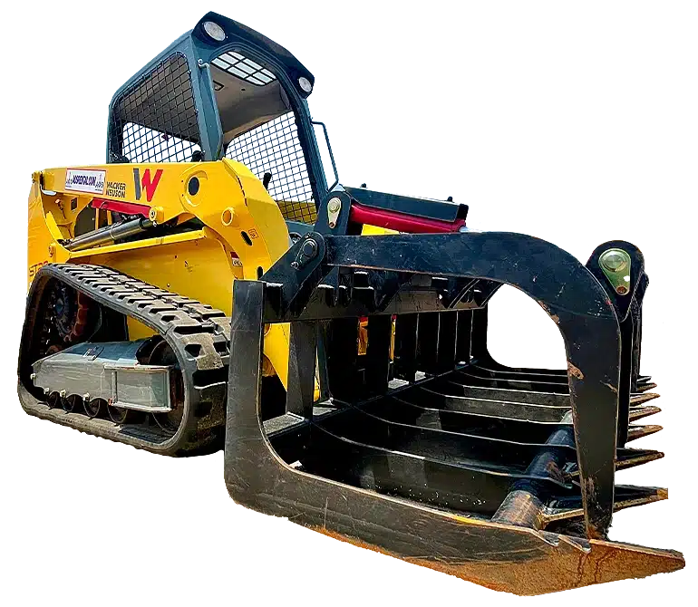 Yellow compact track loader