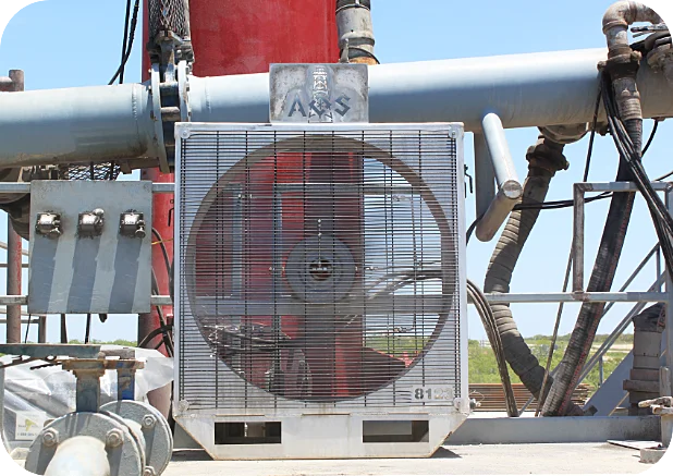 gray hydraulic cooling fan