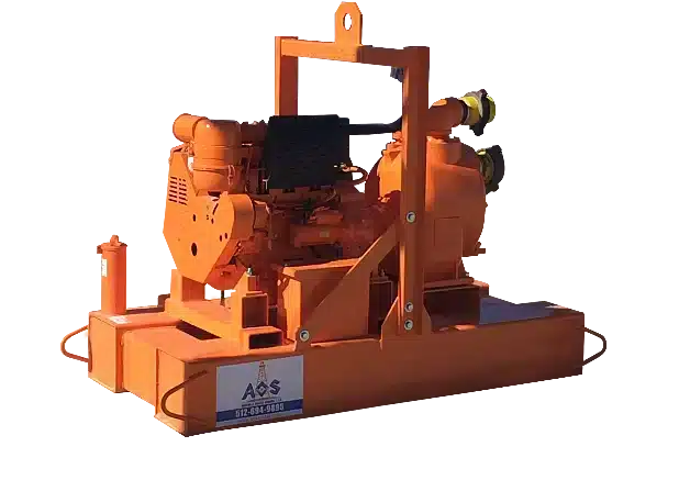 orange self priming pump