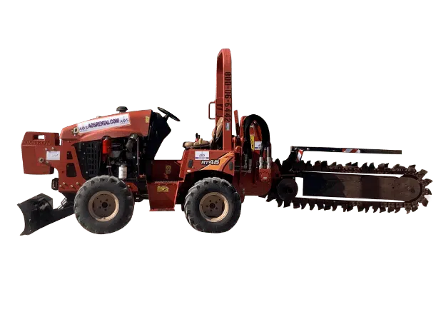 What is Trenching? 1 red ride on trencher