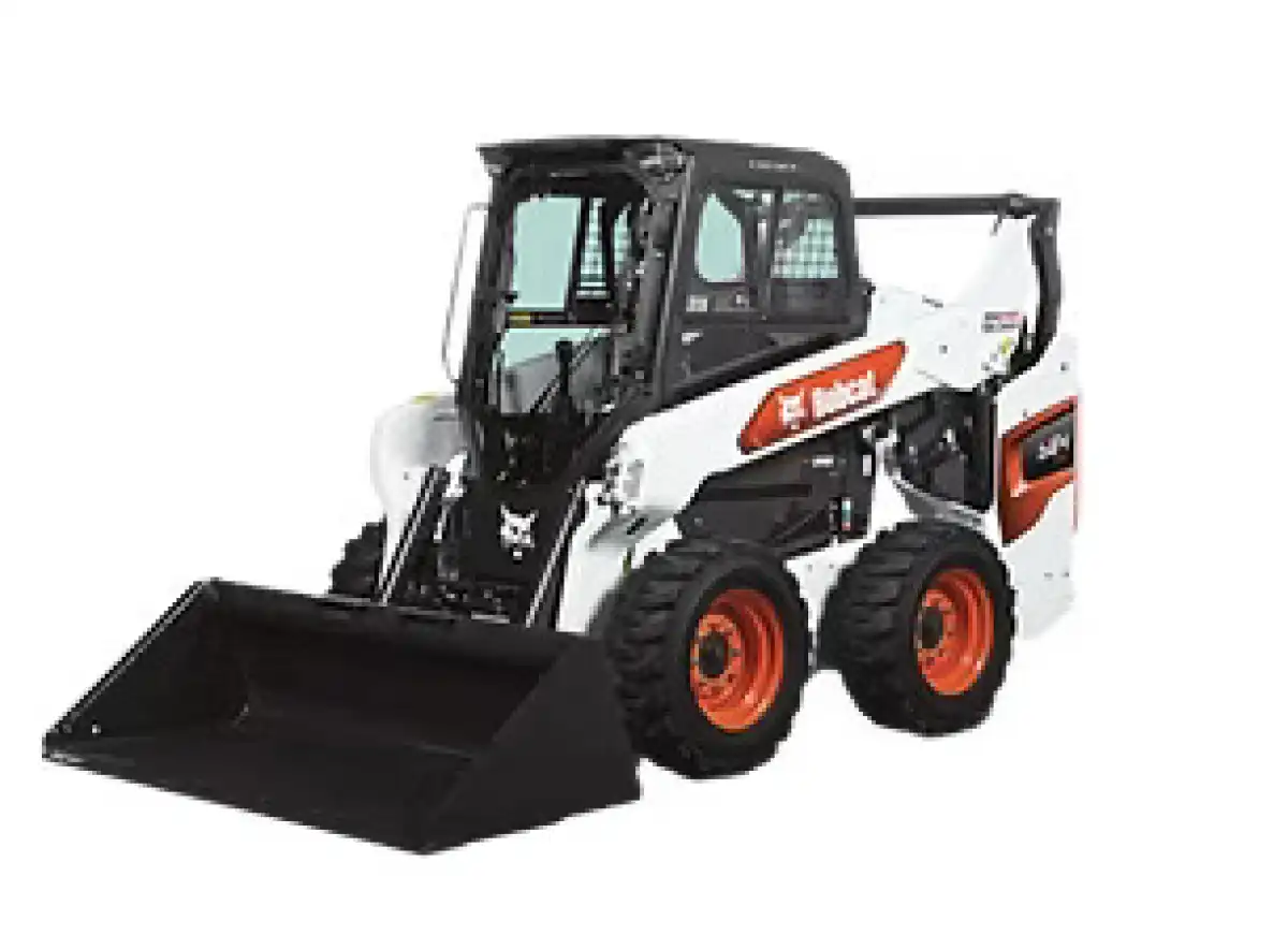 Is A Skid Steer Loader Better With Tracks Or Wheels? 4 Wheeled skid steer loader with bucket