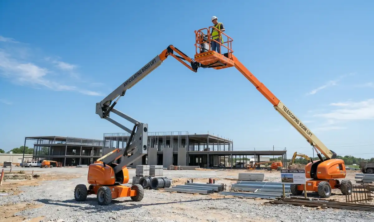 What Is a Boom Lift? How It Works and When to Rent One 1 articulating vs telescoping boom lift jpg